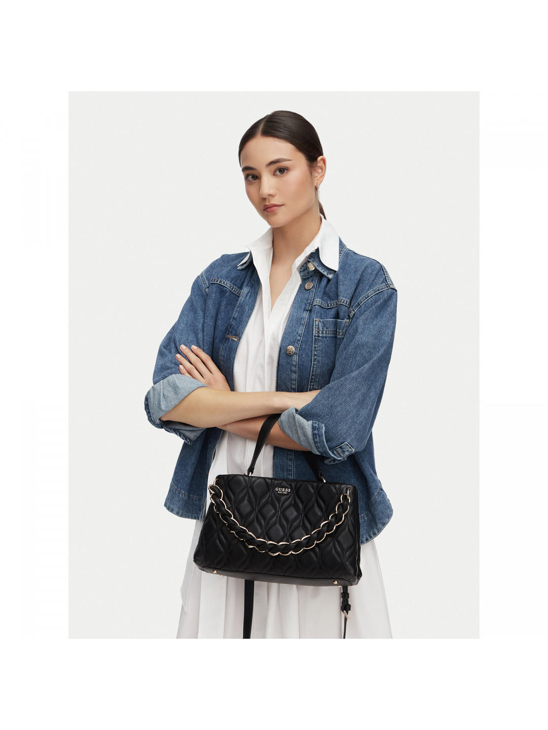 Kabelka Guess Maxine HWQG97 33050 Černá